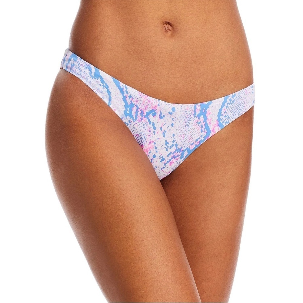 🌻NEW w/tag Aqua Women's Snake Print Scoop Bikini Bottom Size Medium